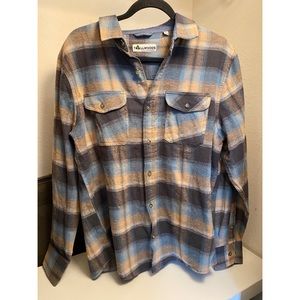 Mens Tallwood Blue & Orange Flannel